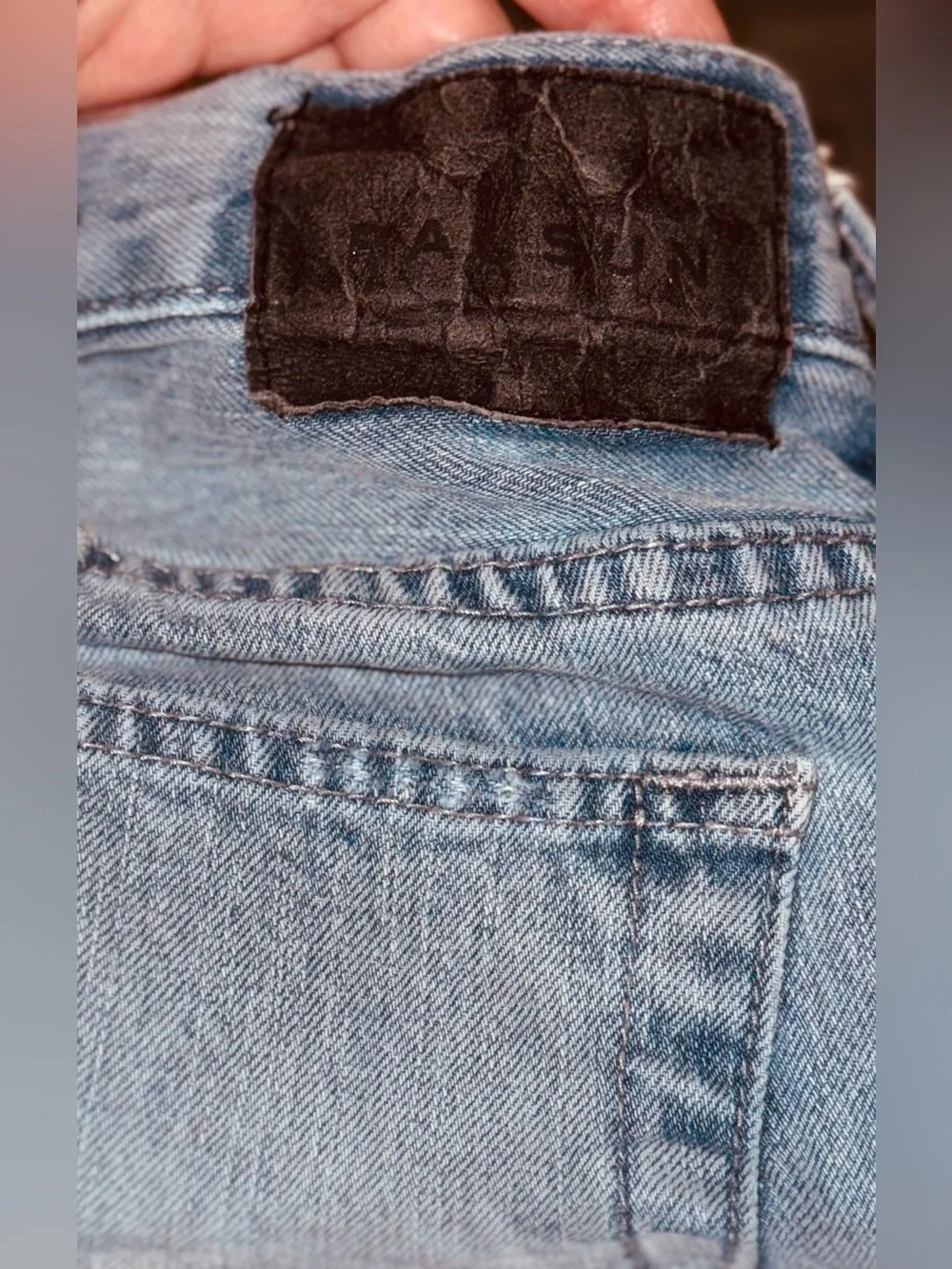 PacSun Skinny Blue Jeans Distressed Destructed Size 30